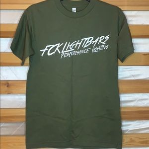FCK Lightbars green t-shirt